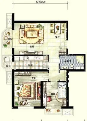 燕郊燕郊美林湾 90平米2室1厅1卫