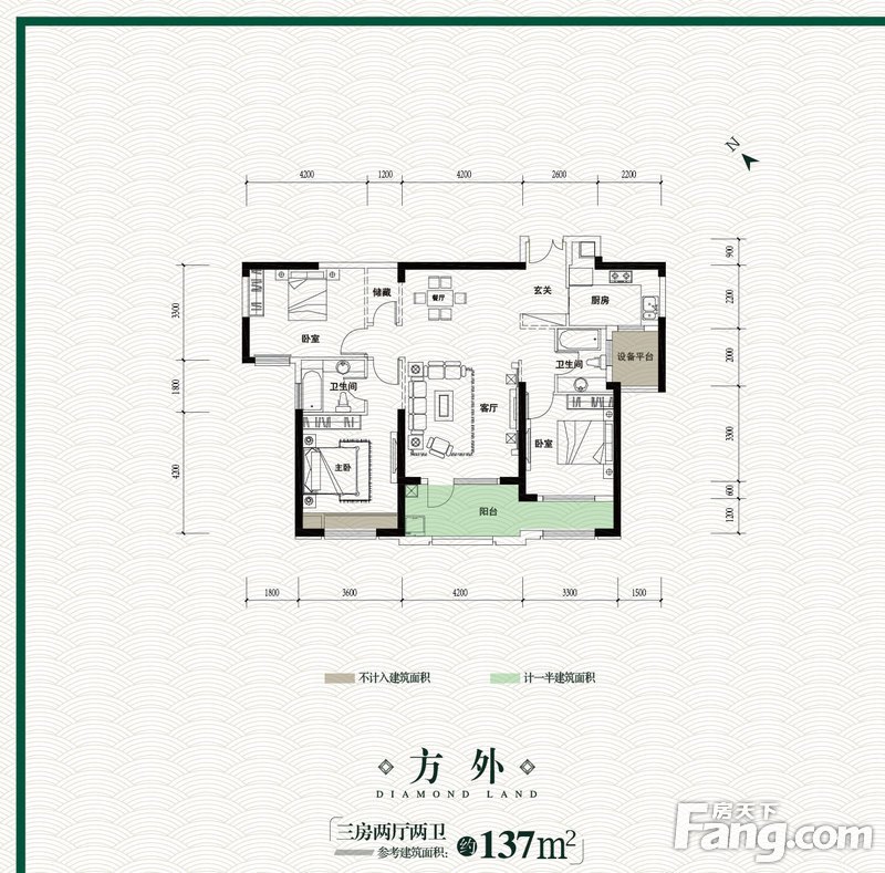 复地东湖国际四期1号楼1单元30层3003 3室2厅2卫1厨